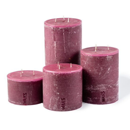 Purple Pillar Candles - Waks Candles